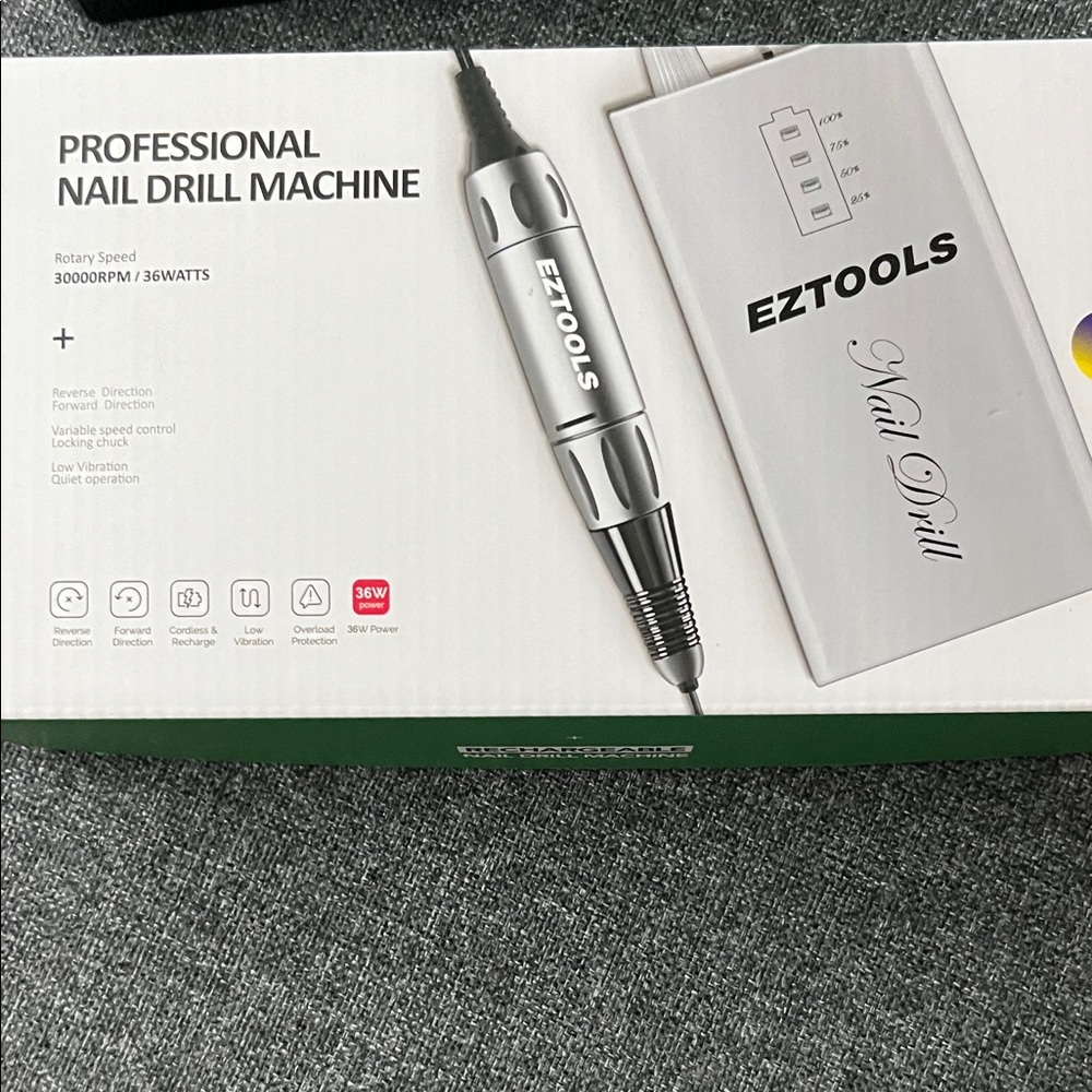 Professional Nail Drill Machine - Silver